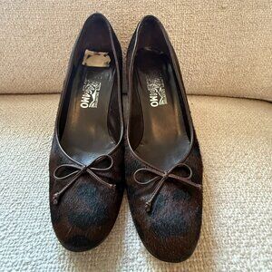 Ferragamo Animal Print Pumps  Size 6.5 Heel